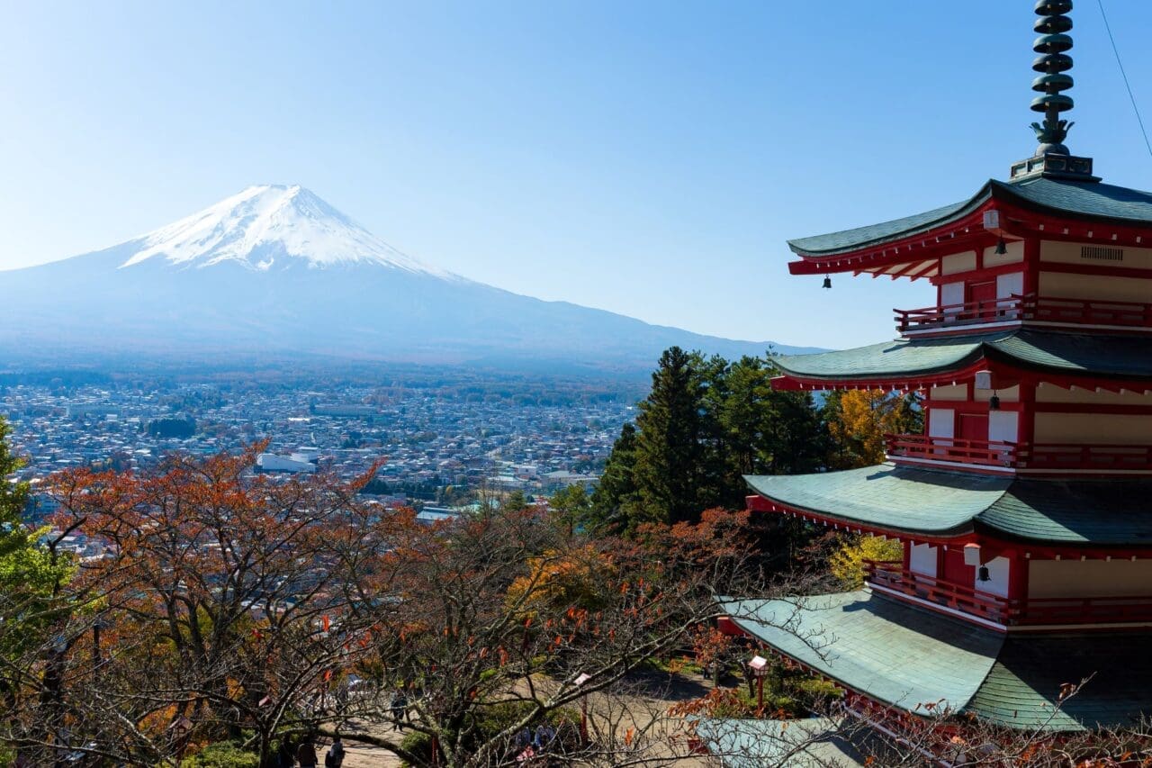 Mt. Fuji awith Chureito Pagoda
