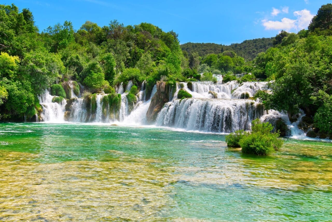 Waterfall In Krka National Park - Croatia